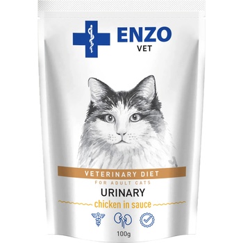 ENZO VET Уринарен с пилешко в сос за котки 100 г