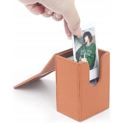Caiul Box/Krabička z umělé kůže na uložení fotek Instax Mini
