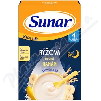 Sunar Ml.rýžová kaše Banán na dobrou noc 210 g