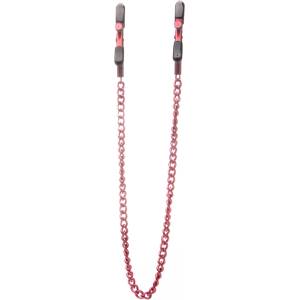 Ouch! by Shots Adjustable Nipple Clamps, red