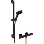 Hansgrohe Pulsify Select S - Душ комплект с термостат, 3 струи, EcoSmart, черен мат 24272670 (24272670)