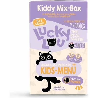 Lucky Lou Lifestage Kitten multipack 5+1 6 × 125 g