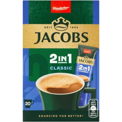 Jacobs Original 2v1 Instantná káva 20 x 12,4 g