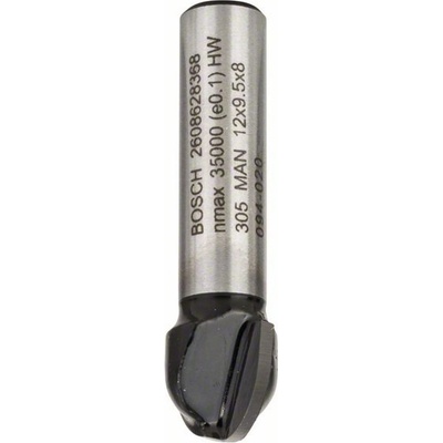 2608628368 Žlábkovací fréza 8 mm, R1 6 mm, D 12 mm, L 9,5 mm, G 40 mm Bosch