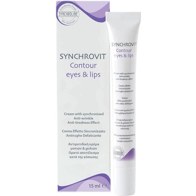 Synchroline Synchrovit Крем против бръчки за околоочен контур и устни, 15 ml