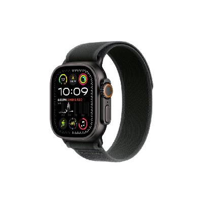 Apple Watch Ultra 2 (2024) 49mm Černý titan Apple Watch - řemínek: Černý trailový tah M / L