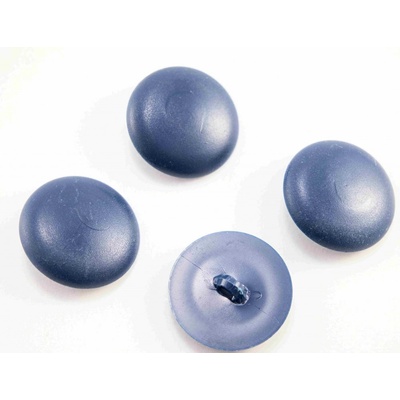 Gombík so spodným prišitím - modrošedá tmavá - priemer 3 cm