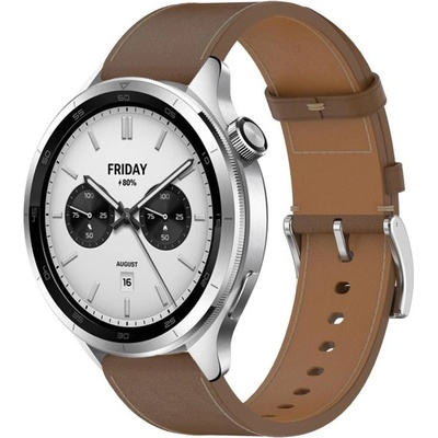 PROTEMIO 104282 LEATHER Kožený remienok pre Xiaomi Watch S4 hnedý