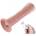 HiSmith HSA67 Slight Curved Silicone Vibrating Dildo KlicLok 10.2" Skin