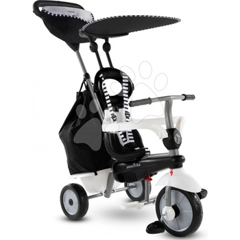 Smart Trike Vanilla Plus Black&White Classic TouchSteering ovládanie s gumenými kolesami a tlmičom 2 tašky