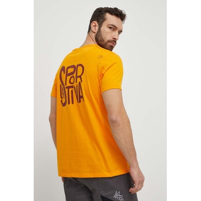 La Sportiva Тениска LA Sportiva Back Logo в оранжево с принт F04102102 (F04102102)