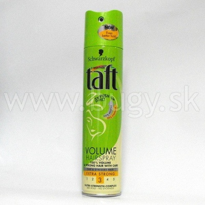 Taft Volume lak na vlasy extra silne tužiaci na suché a namáhané vlasy 250 ml