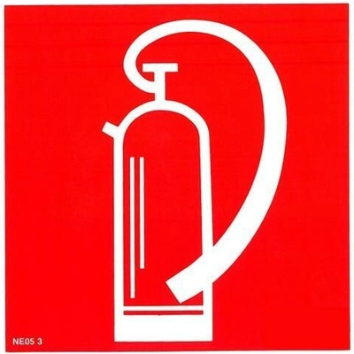 NE05 1 S Hasiaci prístroj ( piktogram ) 21 x 21 cm