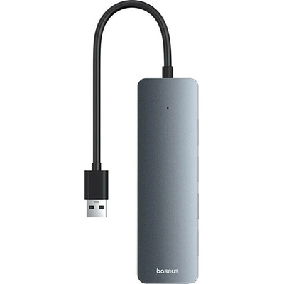 Baseus USB хъб Baseus 4 in 1 UltraJoy Lite Gray, 4 порта, от USB Type-A към 4x USB 3.0 Type-A (B0005280B811-00)