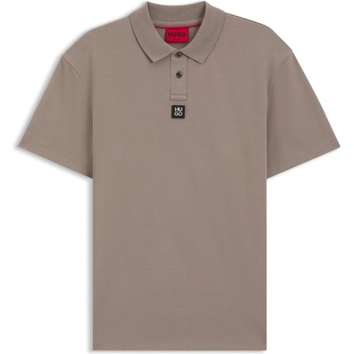 HUGO Блуза с яка HUGO Mens HUGO Deabono Short Sleeve Polo Shirt with Logo Detail - Brown 237