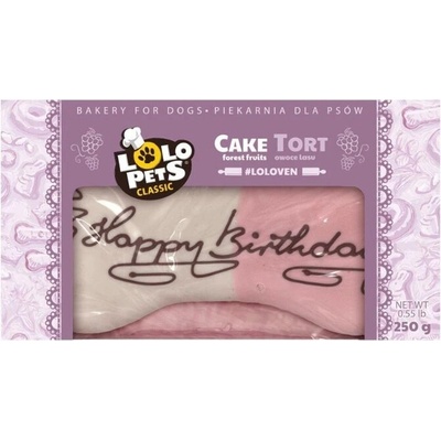 LOLO PETS Psí sušenka Happy Birthday lesní ovoce 250 g