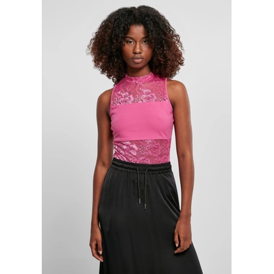 Urban Classics Дамско боди в розово Ladies Laces BodyUB-TB2591-02260 - Розов, размер 5XL