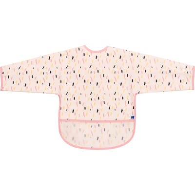 Kikka Boo Непромокаем лигавник с ръкави и джоб Arty Pink Pattern (kikka-31303030058)