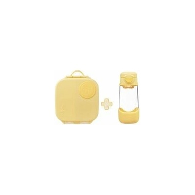 B.box Box na občerstvenie stredný + Fľaša Sport na pitie 450 ml set lemon twist