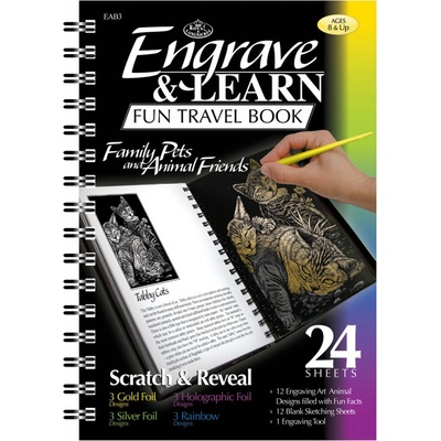 Royal and Langnickel Škrabací obrázky Mazlíčci 12ks