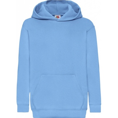 Mikina detská s kapucňou Fruit of the Loom 280 svetlo modrá