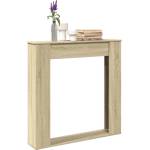 vidaXL Облицовка за камина сонома дъб 100x20x100 см инженерно дърво (854573)