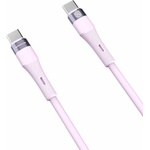 Nillkin Кабел с бързо зареждане за устройства с USB-C порт (100 см) - Nillkin Flowspeed Silicon USB-C to USB-C Cable 60W (лилав) (NLK1399)