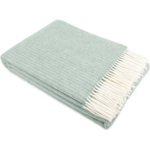 Native Natural Вълнено одеяло 140x200 cm - Native Natural (BLA-CABLE-GREEN)