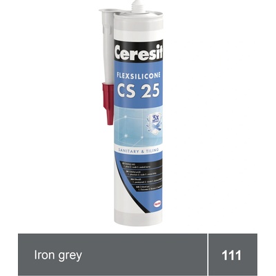 Ceresit CS 25 sanitární silikon 280 g iron grey