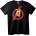 NOONEBRAND Тениска Avengers Iron Man лого - L, Black