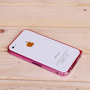 Pouzdro LOVE MEI tl. 0,7 mm Apple iPhone 4 / 4S - tmavě růžové