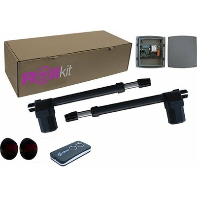 Rollkit pohon pre dvojkrídlovú bránu, sada s fotobunkami