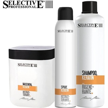 Selective Professional Комплект шампоан, маска и спрей с кератин Selective Professional Artistic Flair Keratin