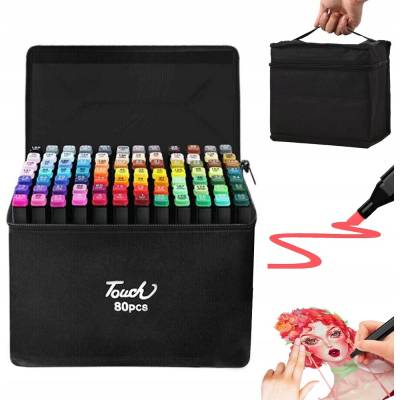 žiadna značka Popisovače Touch Sketch 80 ks