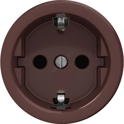 Kliklap - Ретро розетка за дома без рамка SCHUKO 230V/16A, кафява (KA0109)