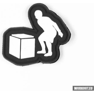 Workout nášivka se suchým zipem WORKOUT - Box jump 5 x 5 cm