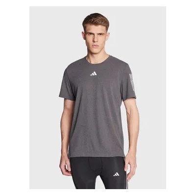 Adidas Тениска от техническо трико Own The Run HR6617 Сив Regular Fit (Own the Run Heather T-Shirt HR6617)