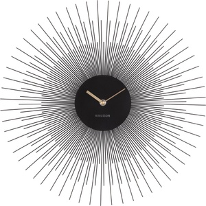 Karlsson Стенен часовник Peony малък черен (KA5817BK)