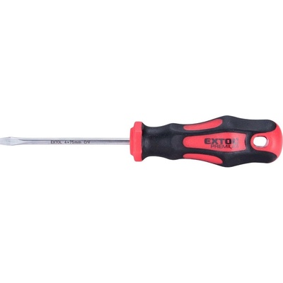 EXTOL PREMIUM Šroubovák plochý, (-) 4x75mm, CrV 8819224
