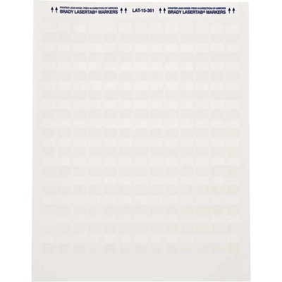Brady LAT-19-361-1 / 029744, LaserTab Laser Printable Labels, 25.40 mm x 80.44 mm (29744)