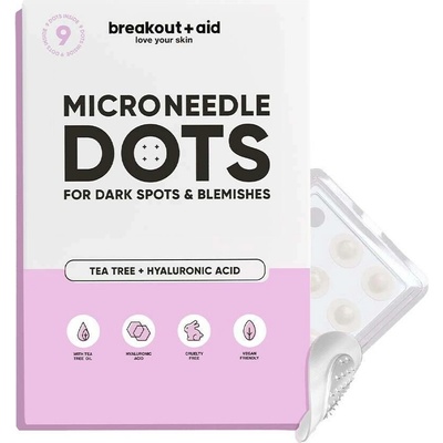 Breakout+aid Náplasti s mikrojehličkami na tmavé skvrny po akné 9 ks