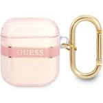 Guess Калъф Guess GUA2HHTSP за AirPods 1/2. розов, Strap Collection (3666339047078)