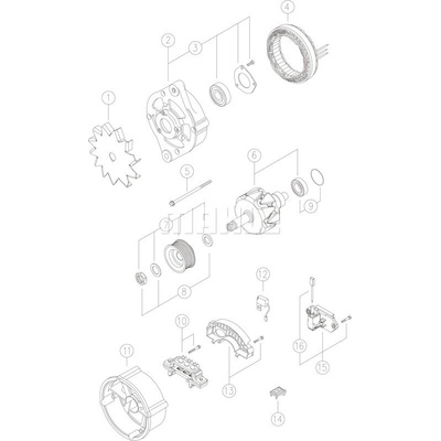 MAHLE generátor MG515