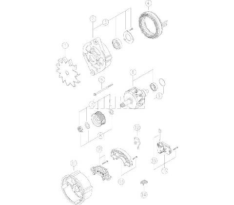 MAHLE generátor MG607