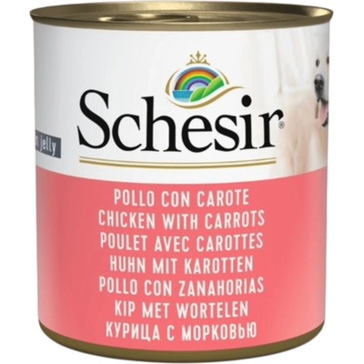 Schesir Dog Adult kuřecí s mrkví 285 g