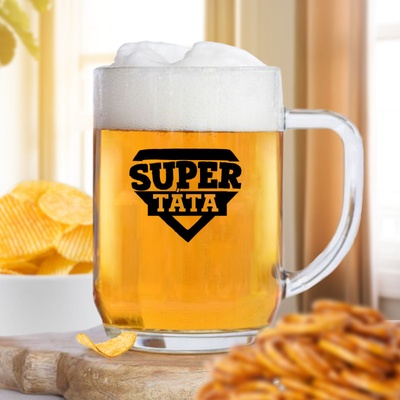 Ahome Půllitr na pivo Super táta 500 ml