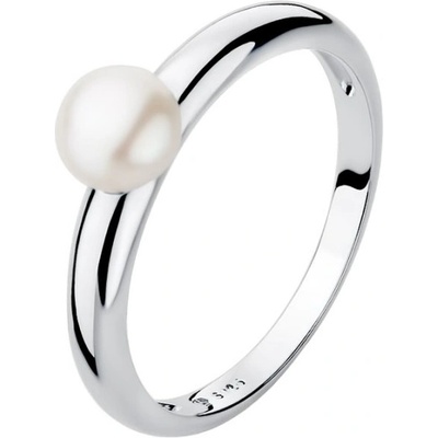 Gaura Pearls Stříbrný prsten s bílou perlou Sotiria SK23226R 18 Stříbrná