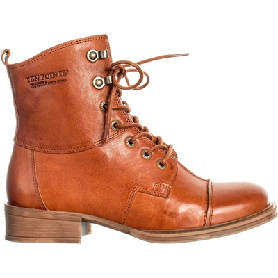 Ten Points Дамски ежедневни боти Ten Points Women's Pandora Lace Boots Casual boots - Cognac - размер 41 (EU) (126-0108-0217)