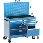 Kocel МОБИЛНА РАБОТНА МАСА СЪС cnc ЧЕКМЕДЖЕ kocel -2351 (2351)