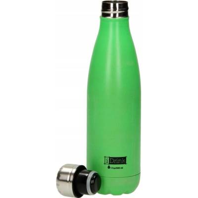 I Drink termoláhev z nerezové oceli zelená svítí ve tmě 500 ml
